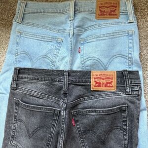 Levi Wedgie Skinny 27” Waist Jeans- 2 pairs